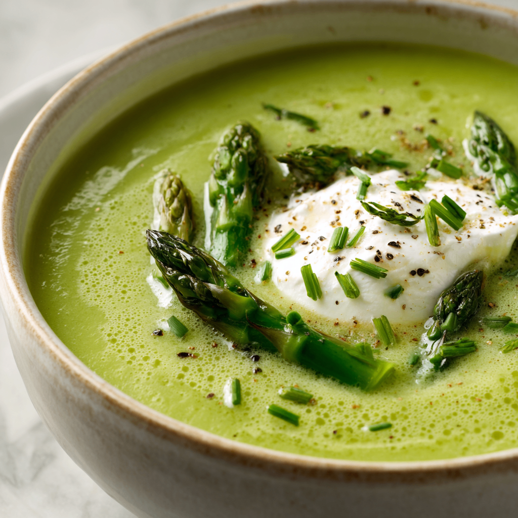 Delicious Creamy Asparagus Soup Recipe Creamy asparagus soup with lemon flavor perfect for autumn, made with fresh asparagus and rich cream in under 40 minutes.