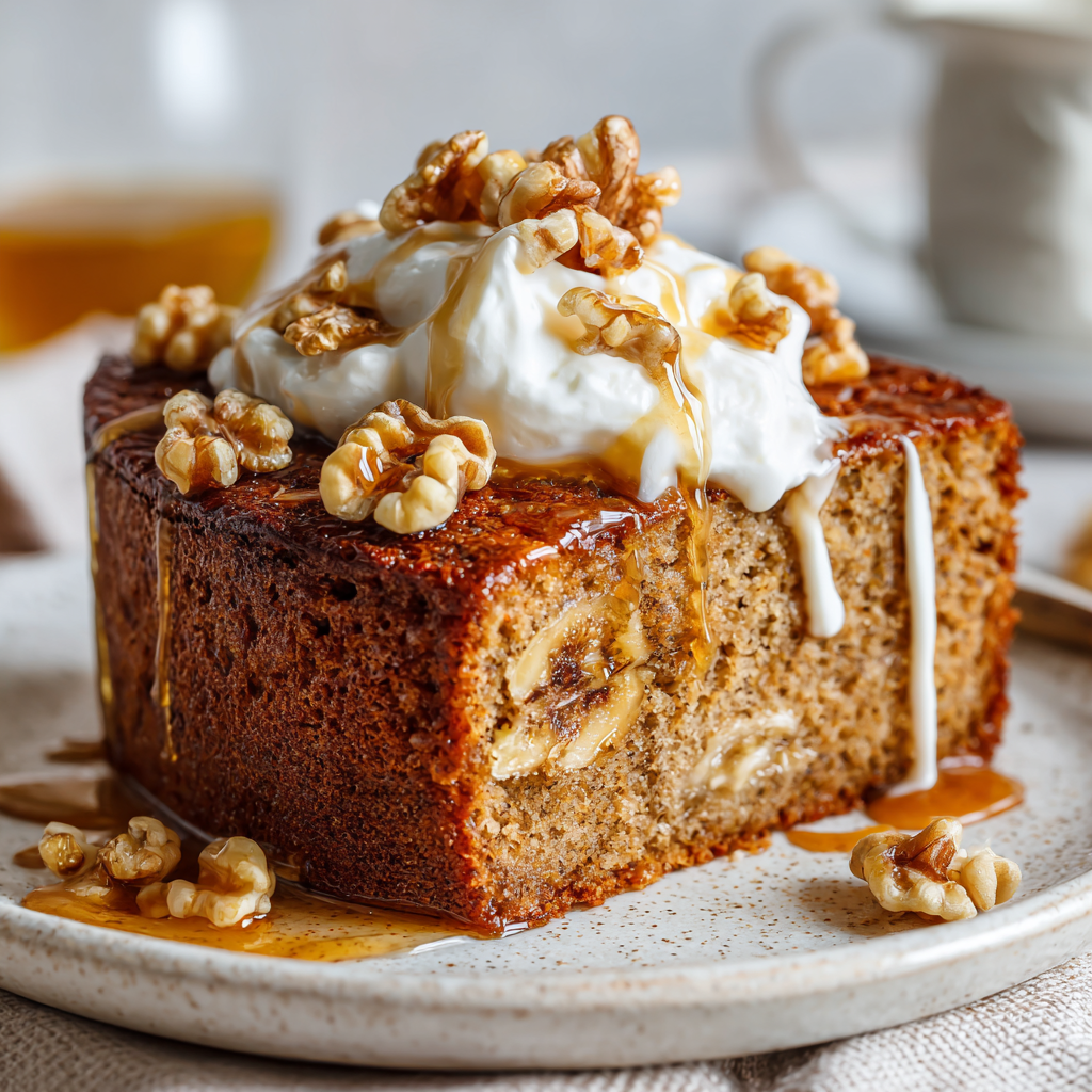 Delicious Flourless Banana Cake Recipe Flourless Banana Cake made with ripe bananas and almond butter, a moist dessert perfect for holidays and gatherings, gluten-free and delicious.