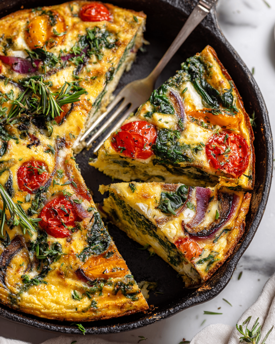 Delicious Healthy Vegetable Frittata Recipe Healthy vegetable frittata packed with seasonal vegetables and eggs, recipe for a nutritious meal option.