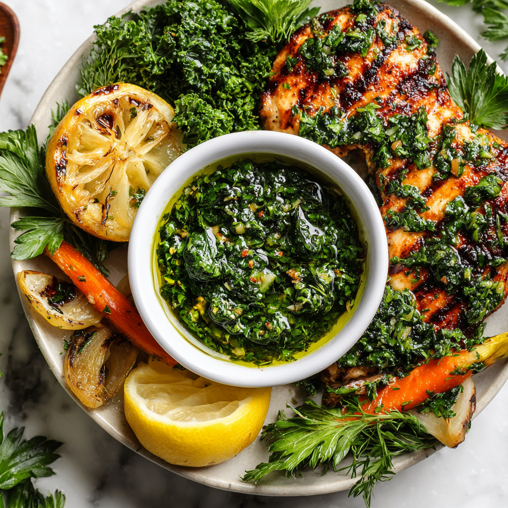 Elevate Your Holiday Meals with Chimichurri Sauce Chimichurri sauce made with fresh herbs and garlic for vibrant holiday meals.