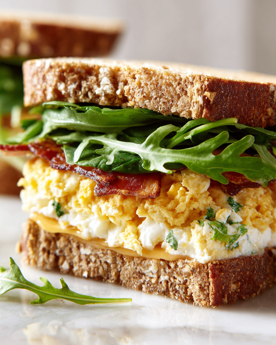 Quick Egg White, Turkey Bacon & Cheese Sandwich recipe for busy mornings, nutritious breakfast, easy meal prep, NYC-inspired, 20-minutes, satisfying, protein-packed.