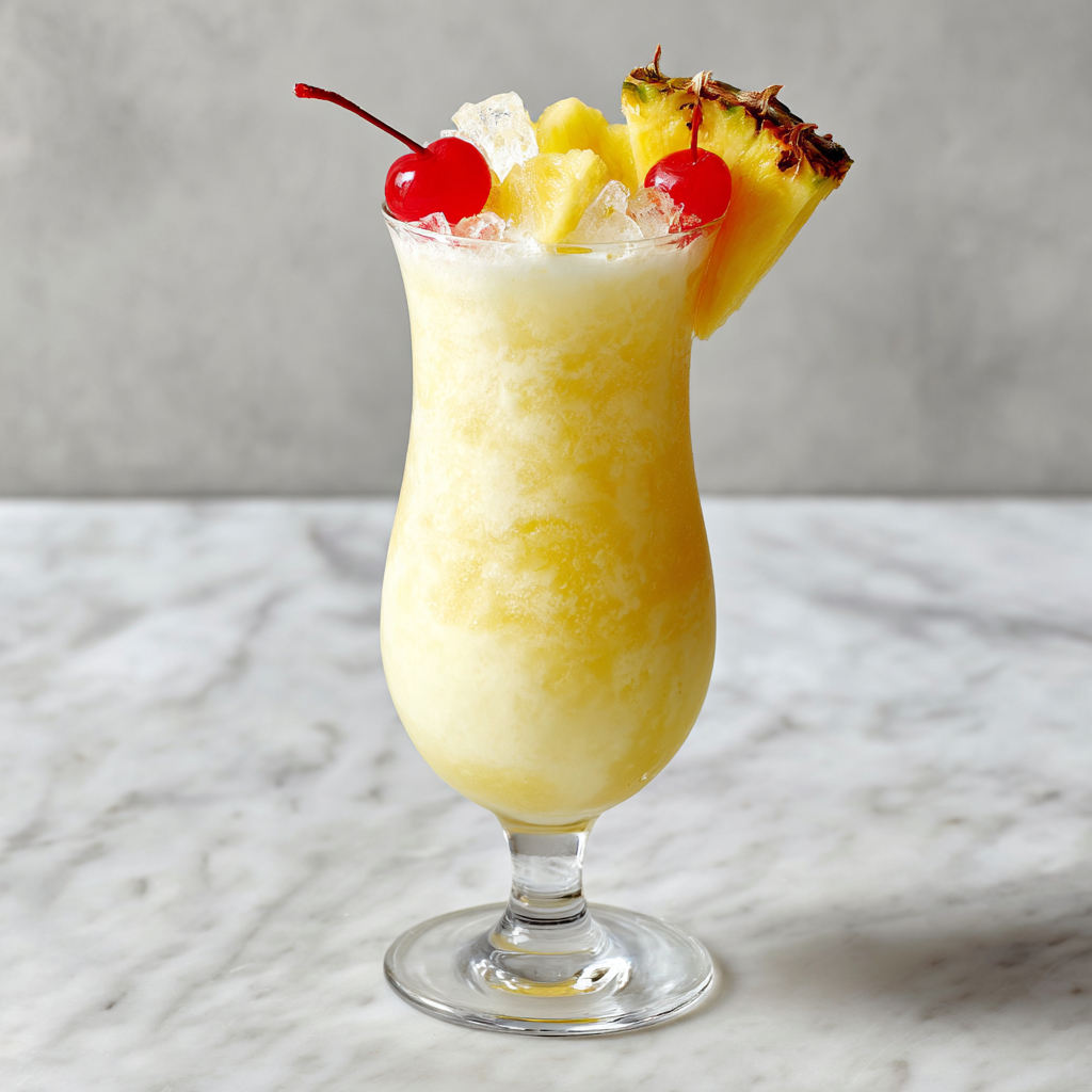 Refreshing Pina Colada Made Easy Easy Pina Colada recipe featuring coconut cream and fresh pineapple, perfect for summer cocktails and festive celebrations.