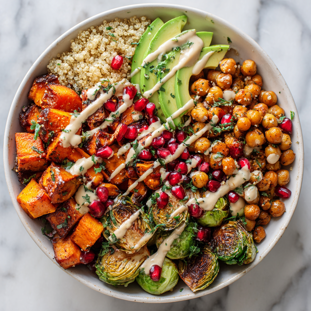 Delicious Buddha Bowl with Roasted Veggies Delicious Buddha Bowl with Roasted Veggies
