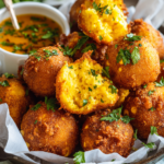 Crispy Homemade Hush Puppies for Holidays Crispy homemade hush puppies perfect for holiday gatherings, made with cornmeal and served hot as a snack.