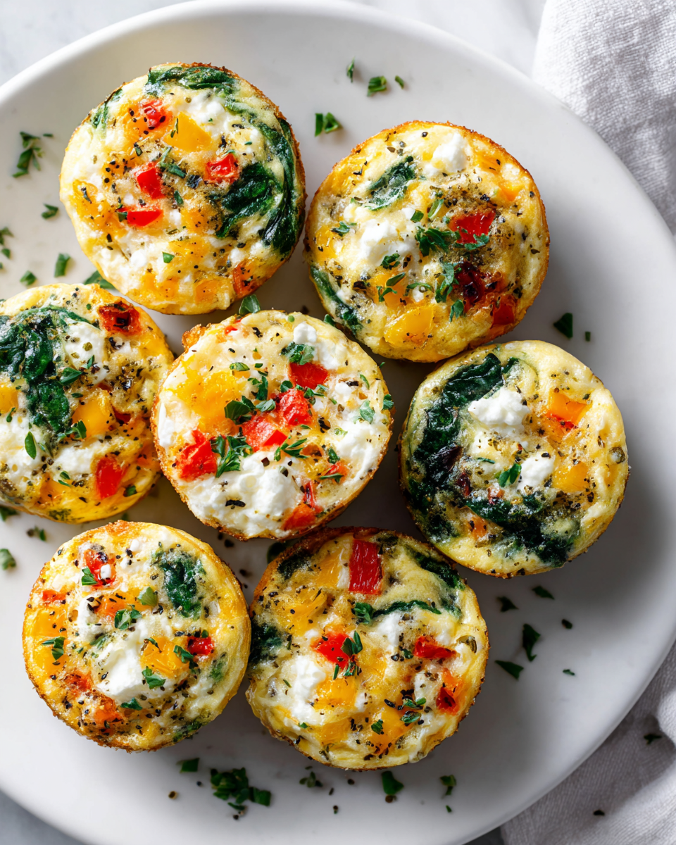 Nutritious Egg White Bites with Spinach and Feta Nutritious Egg White Bites with Spinach and Feta