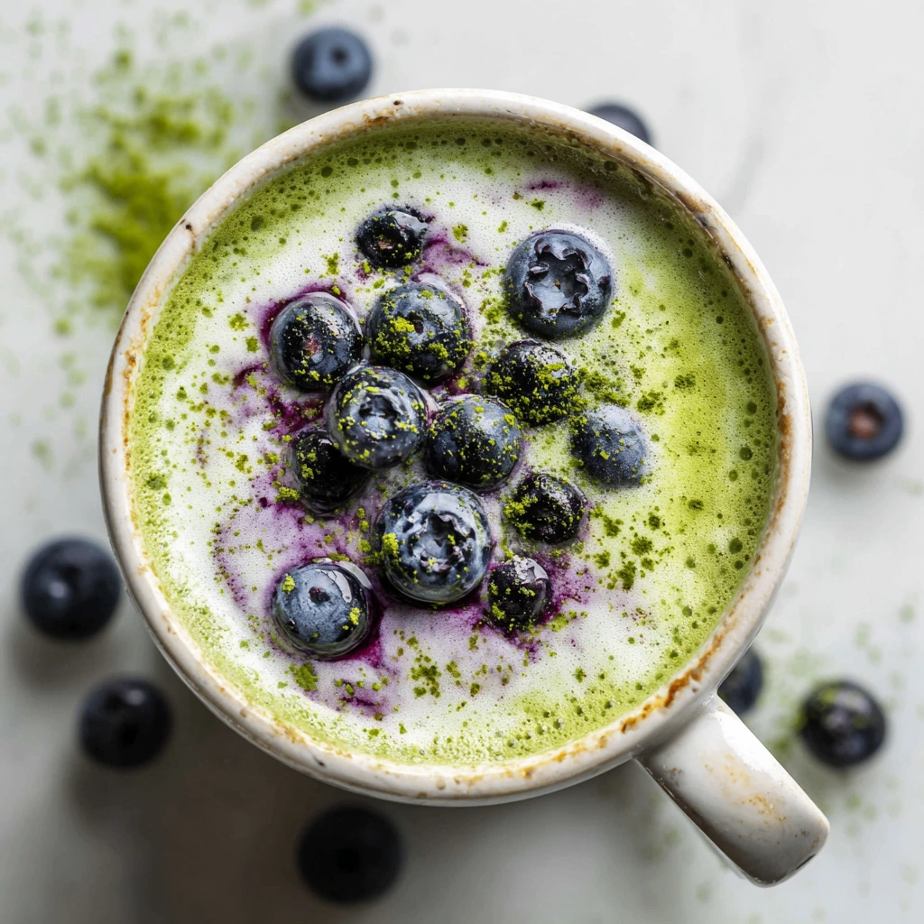 Cozy Blueberry Matcha Latte Recipe Cozy Blueberry Matcha Latte Recipe