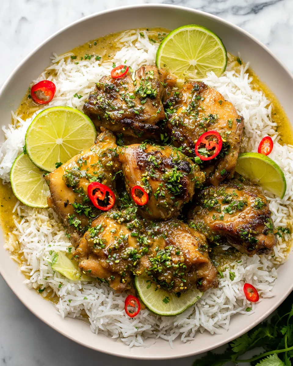 Coconut Lime Chicken and Rice combines tropical flavors with tender chicken and fluffy rice, perfect for festive gatherings and cozy dinners.