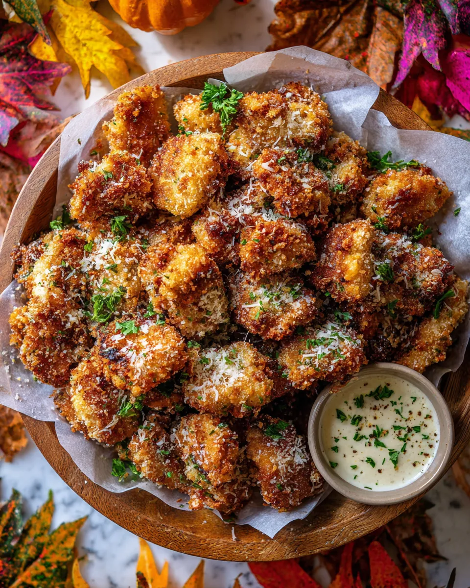Crispy Garlic Parmesan Chicken Bites Crispy Garlic Parmesan Chicken Bites ready in 30 minutes, perfect for gatherings or casual dinners.