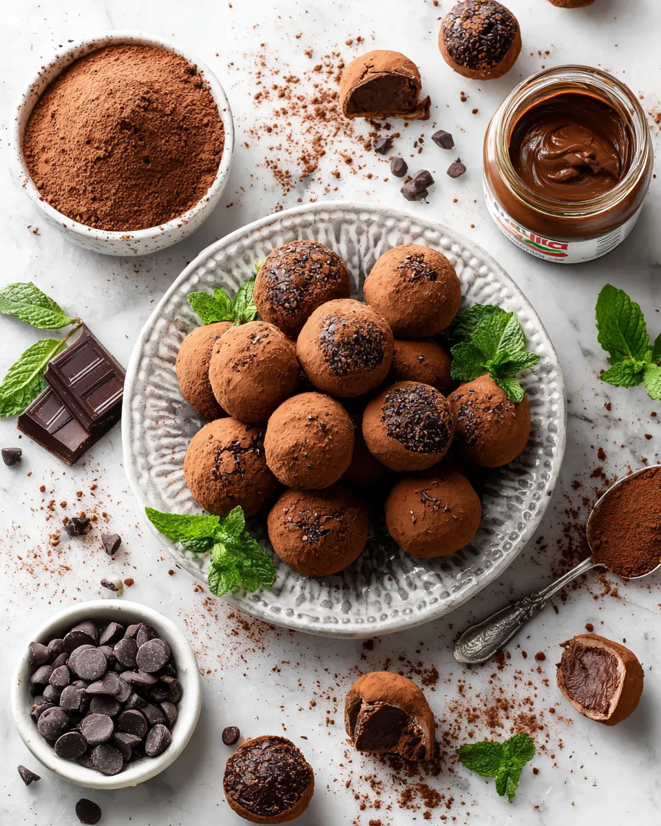 Indulge in creamy Nutella truffles, a no-bake holiday treat, perfect for gifting and festive gatherings. Easy to make and delightful!
