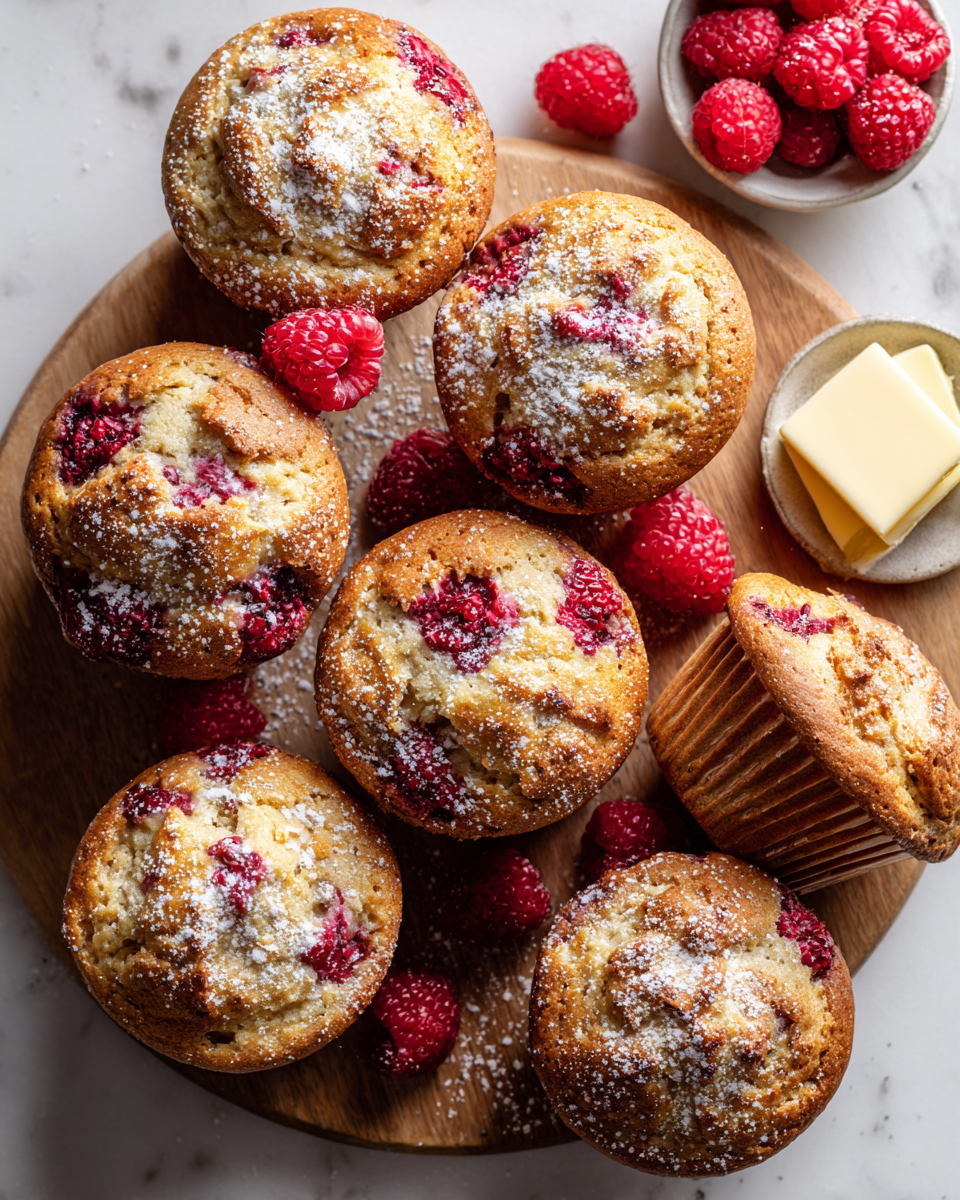Delicious Buttermilk Raspberry Muffins baked to perfection, filled with fresh raspberries, ideal for cozy winter breakfasts and holiday gatherings