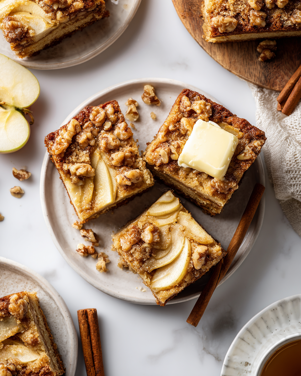 Delicious Cinnamon Apple Cake Recipe Cinnamon apple cake with a crunchy topping, perfect for autumn desserts and holiday gatherings. Easy to make and delicious warm or at room temperature.