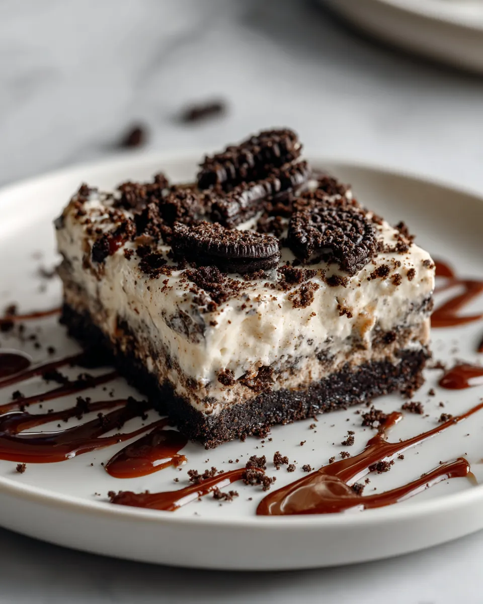 Delicious Oreo Dirt Pie topped with gummy worms, a perfect no-bake dessert for holiday gatherings, made with crushed Oreos and cream cheese.