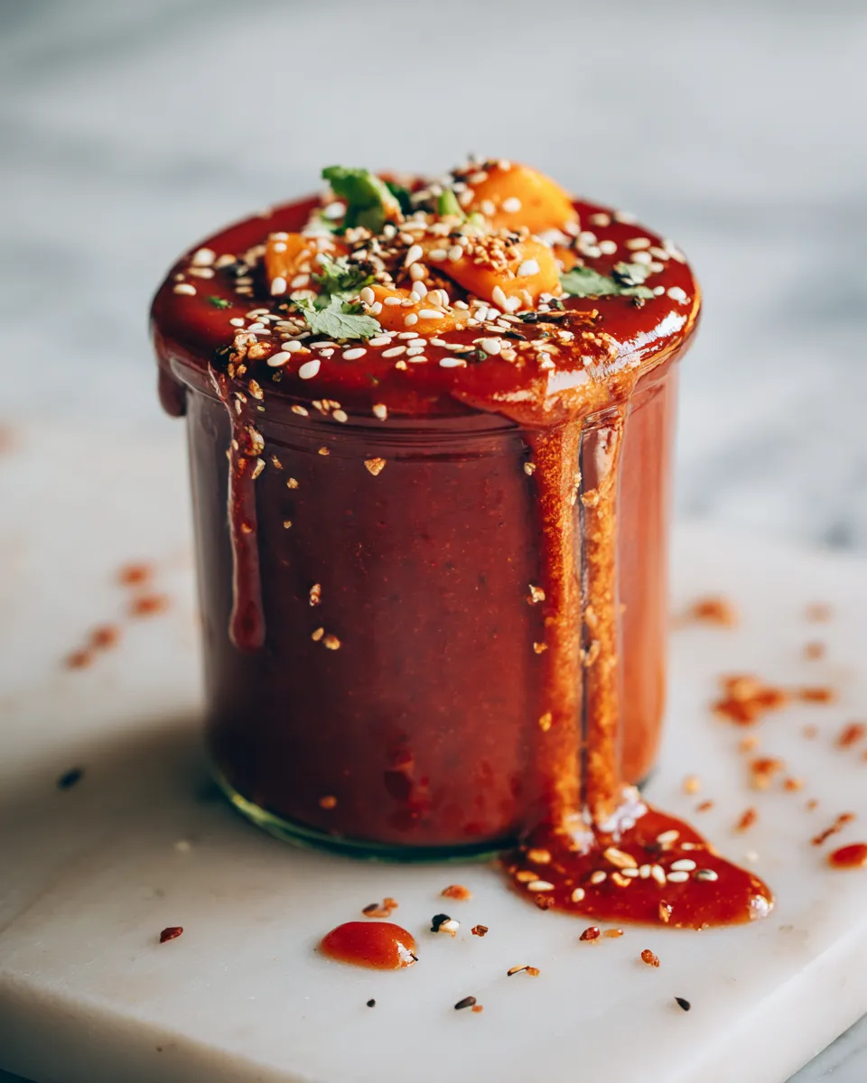 Easy Gochujang Sauce for Holiday Meals Homemade gochujang sauce ready in 15 minutes, adding rich flavor to holiday meals.