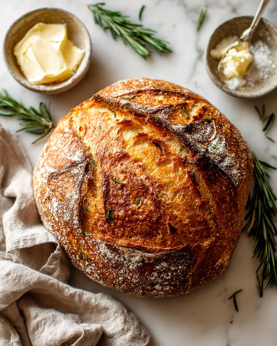 Freshly baked easy no-knead bread recipe perfect for any meal - Effortless No-Knead Bread Recipe