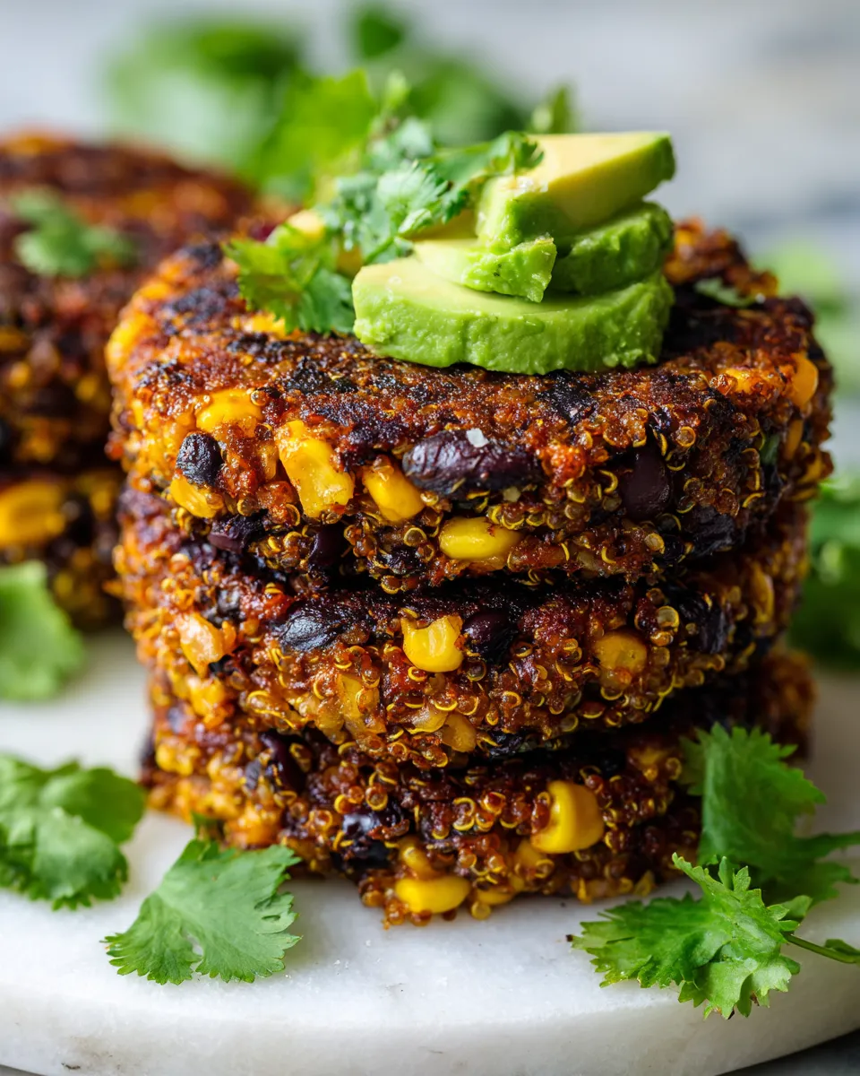 Delicious Chipotle Quinoa Burgers packed with flavor, perfect for plant-based diets and festive gatherings.