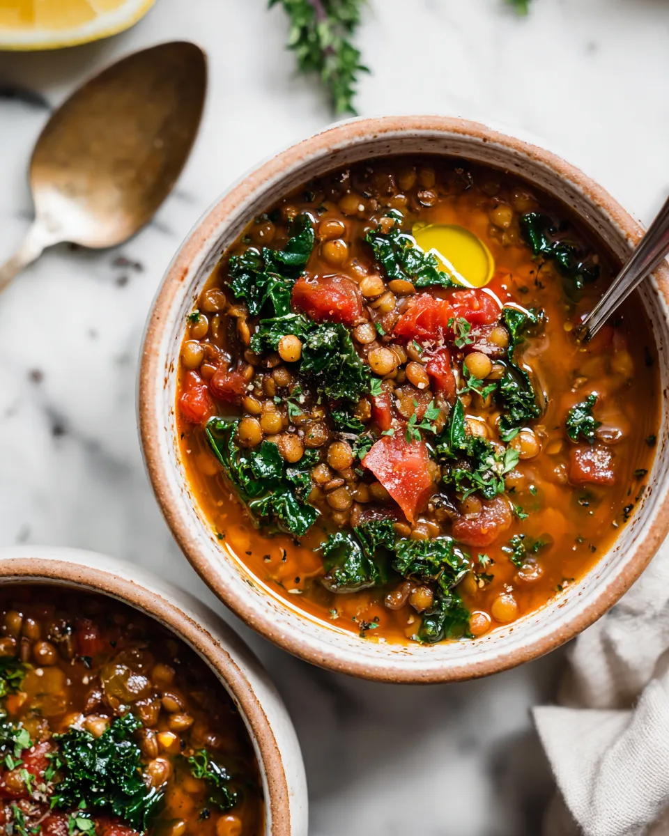 Delicious detox crockpot lentil soup loaded with nutrients, perfect for chilly days and post-holiday meals. Easy slow-cooked recipe.