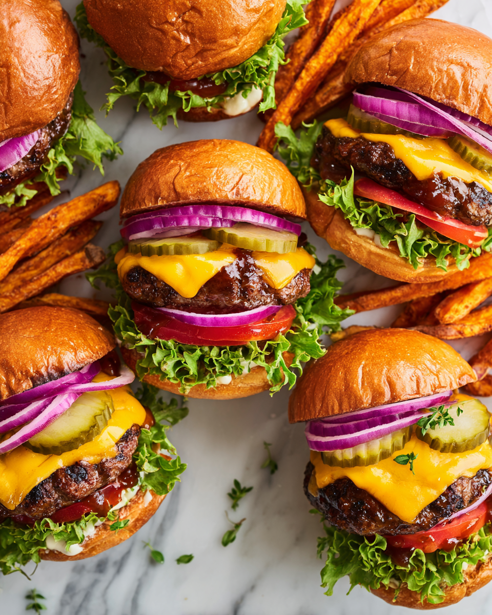 Easy and delicious BBQ cheeseburgers recipe made with ground beef and cheddar cheese, perfect for grilling.