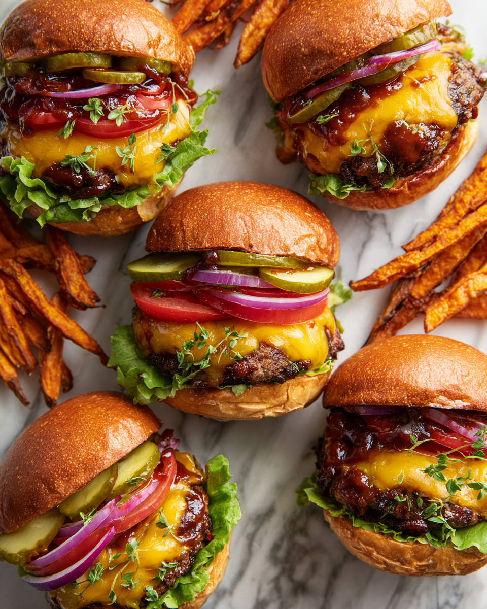 Easy and delicious BBQ cheeseburgers recipe made with ground beef and cheddar cheese, perfect for grilling.