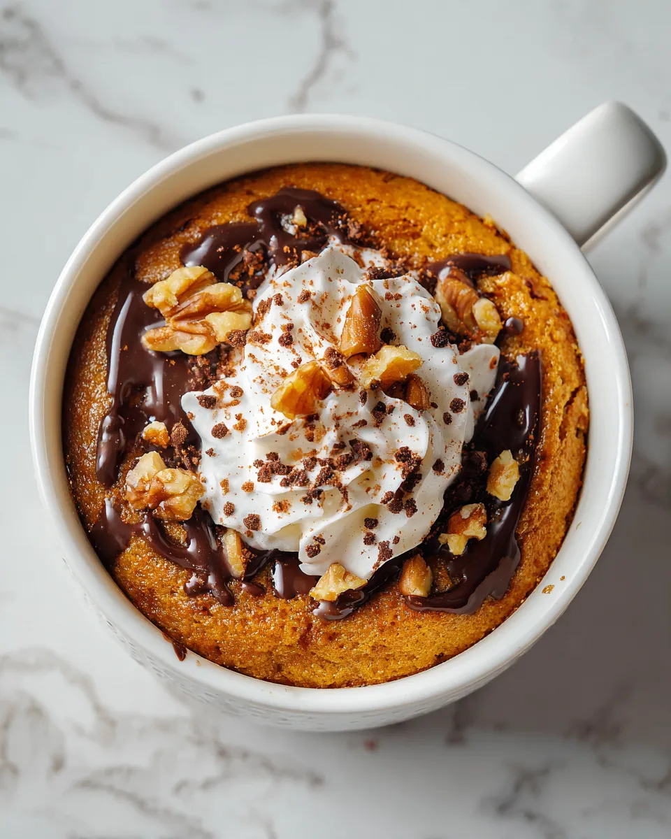Quick Peanut Butter Mug Cake in a microwave-safe mug, perfect for cozy nights. Easy dessert ready in 5 minutes, ideal for holiday treats!