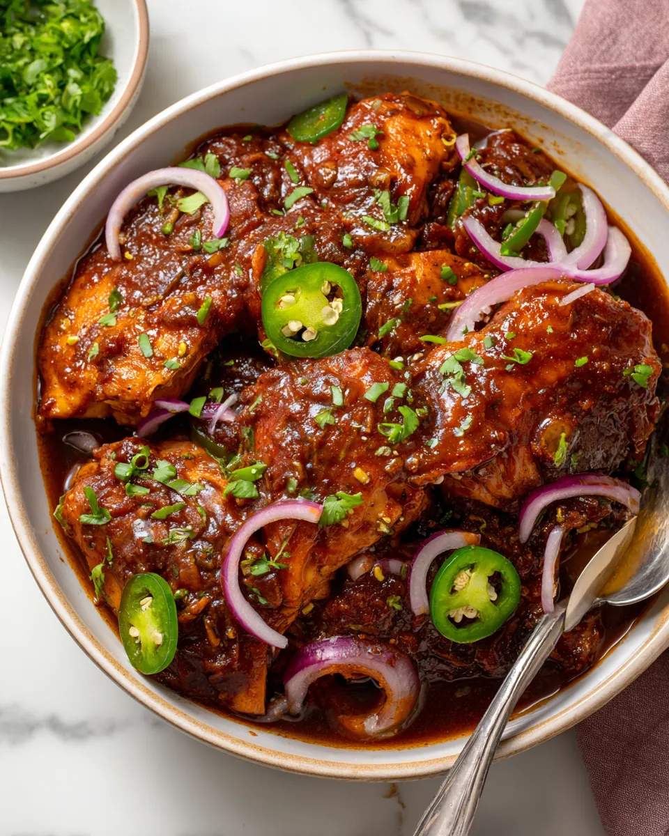 Delicious crockpot BBQ chicken prepared with tender chicken breasts and zesty BBQ sauce.