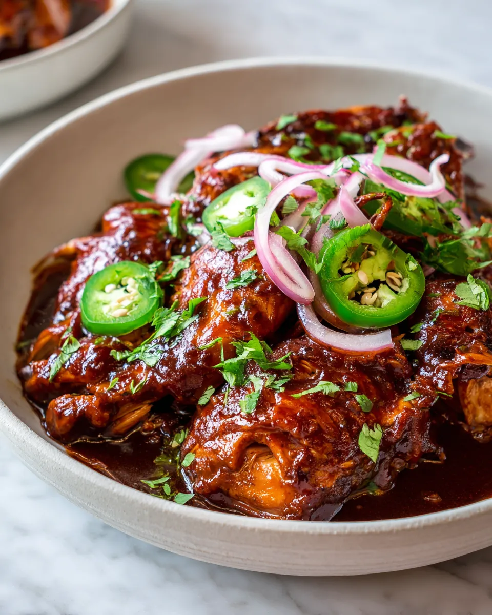 Delicious crockpot BBQ chicken prepared with tender chicken breasts and zesty BBQ sauce.