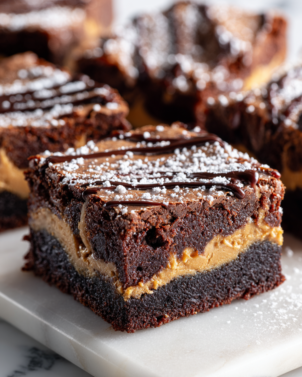 Decadent Peanut Butter-Stuffed Brownies Decadent Peanut Butter-Stuffed Brownies