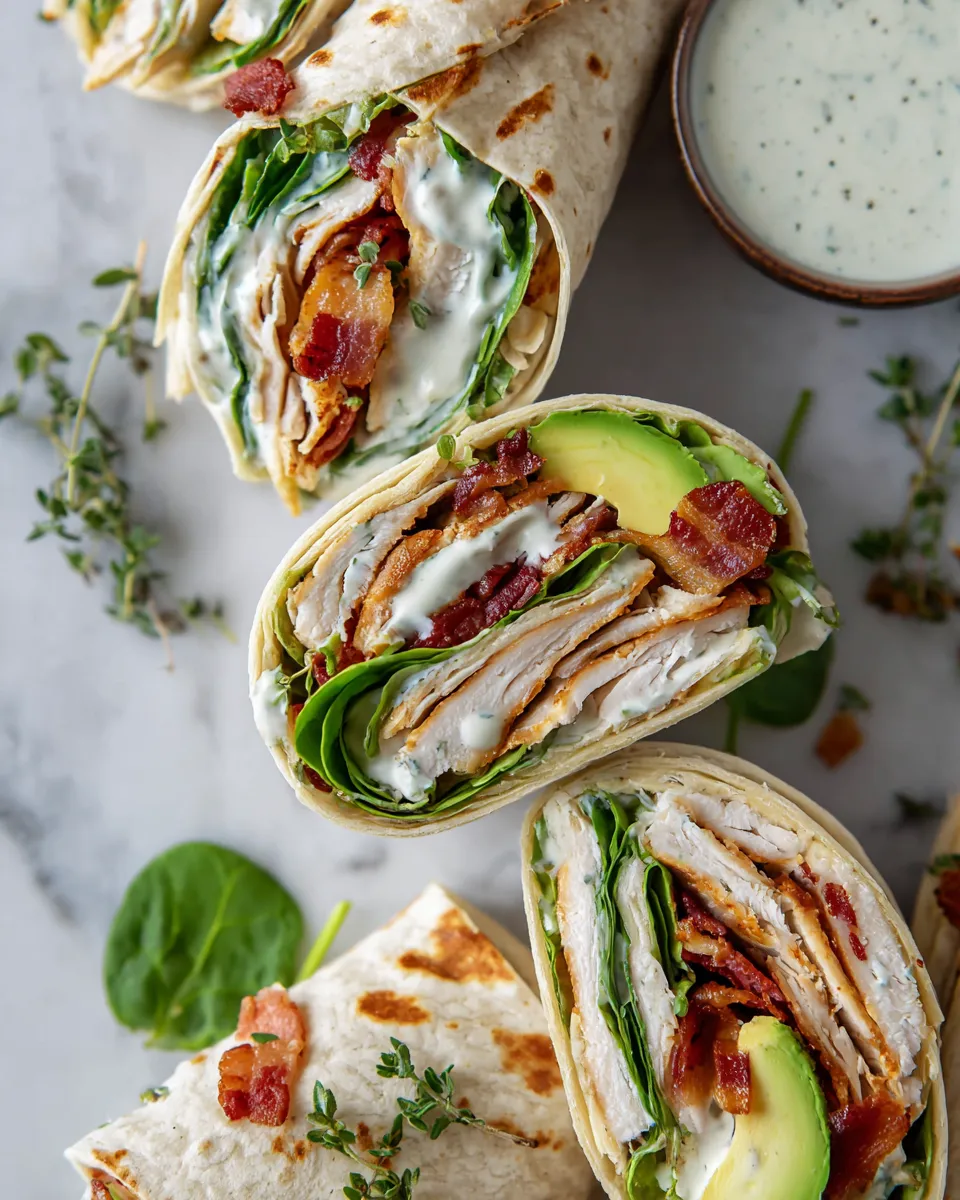 Delicious Turkey Ranch Club Wrap Recipe