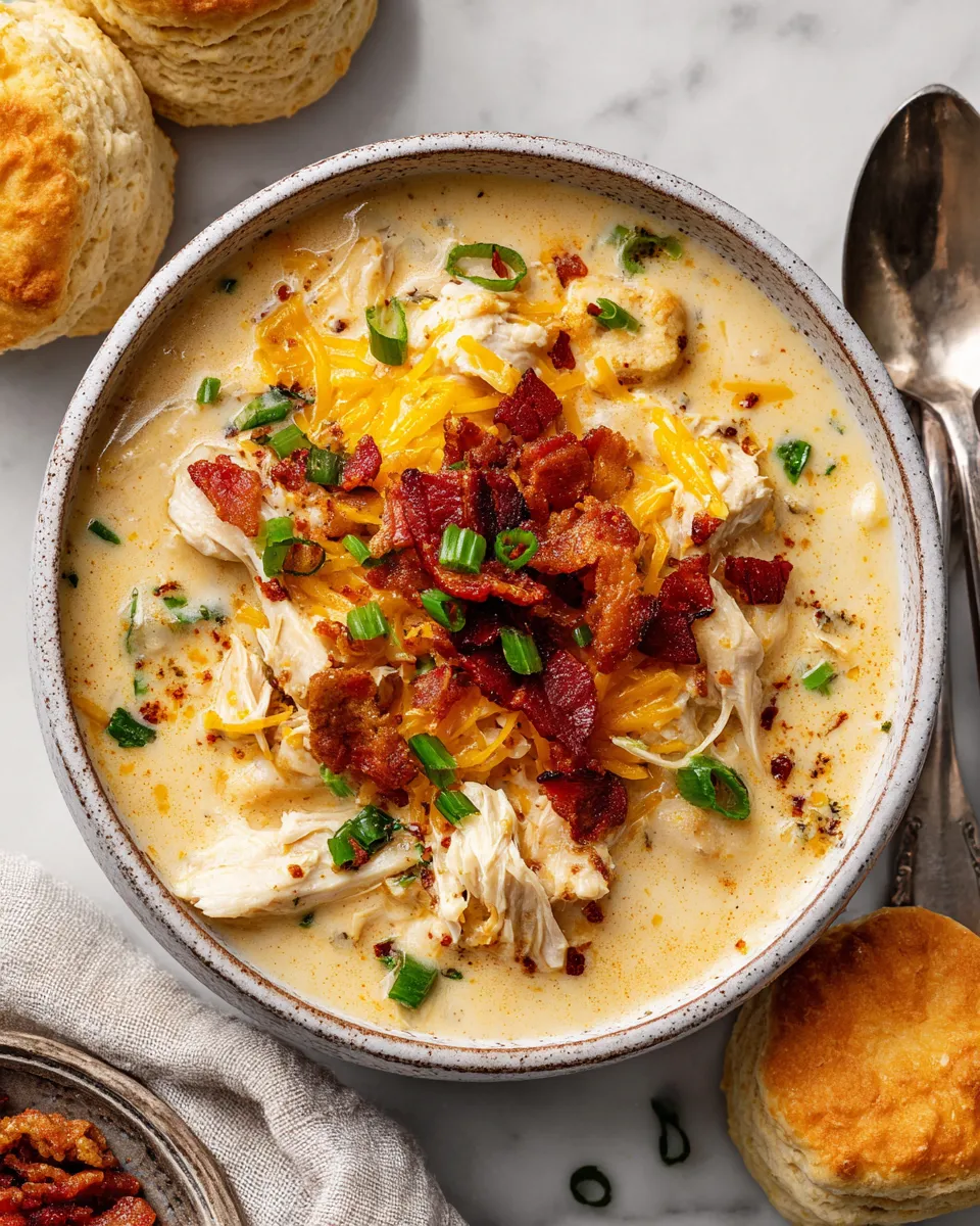 Creamy Slow Cooker Crack Chicken Soup