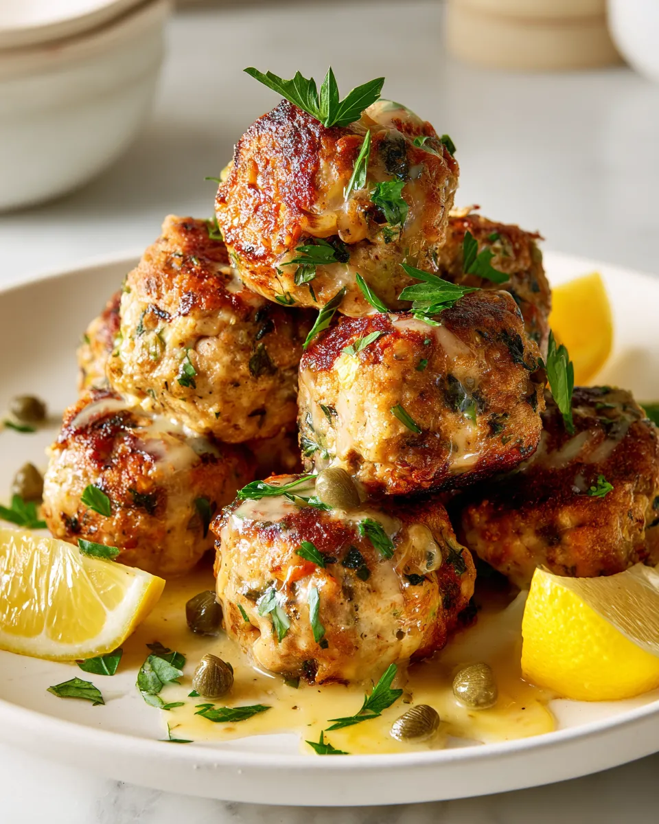 Savory Chicken Piccata Meatballs for Cozy Gatherings