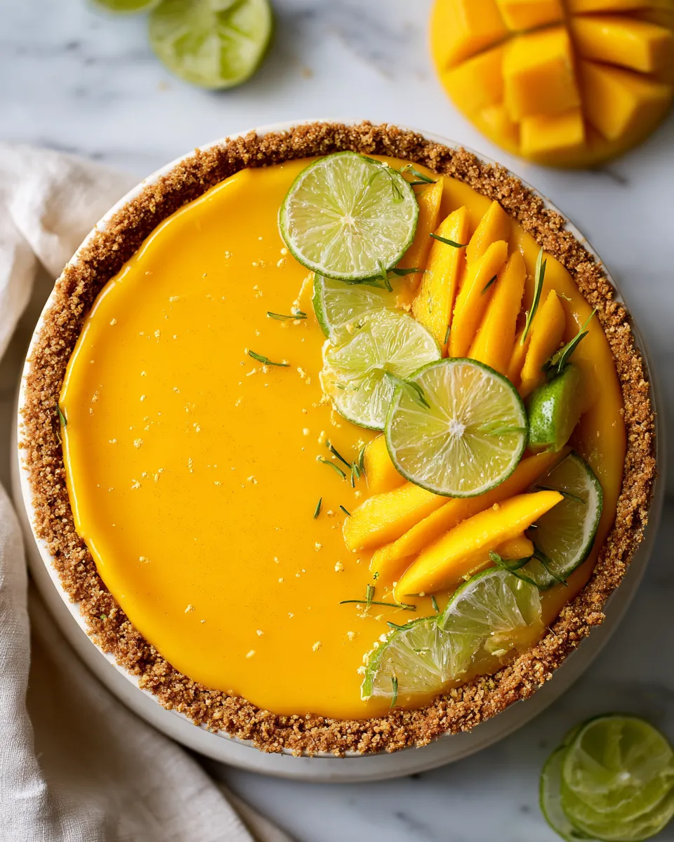 Refreshing Mango Key Lime Pie Recipe