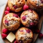 Delicious Buttermilk Raspberry Muffins baked to perfection, filled with fresh raspberries, ideal for cozy winter breakfasts and holiday gatherings