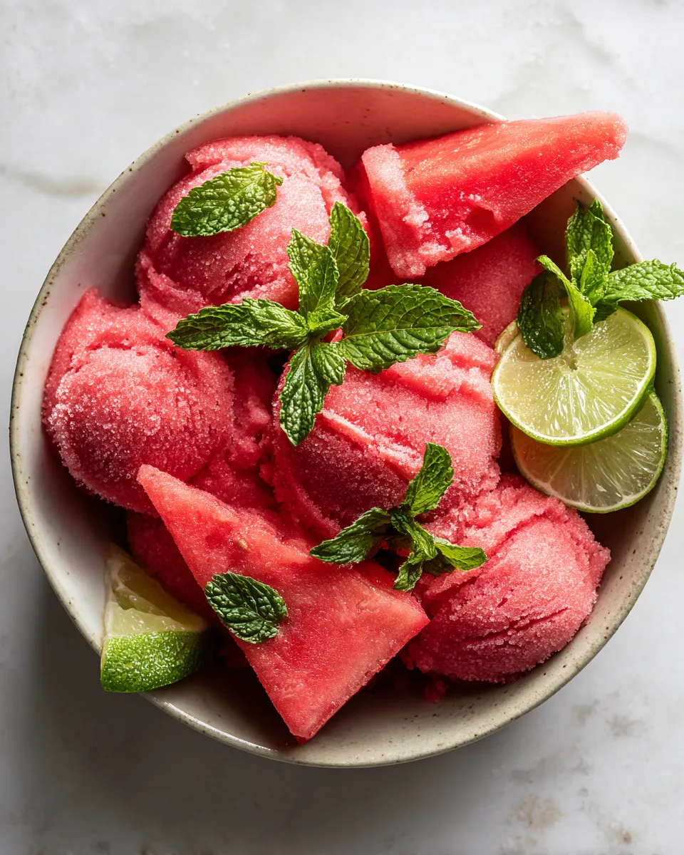 Refreshing Watermelon Sorbet for Summer