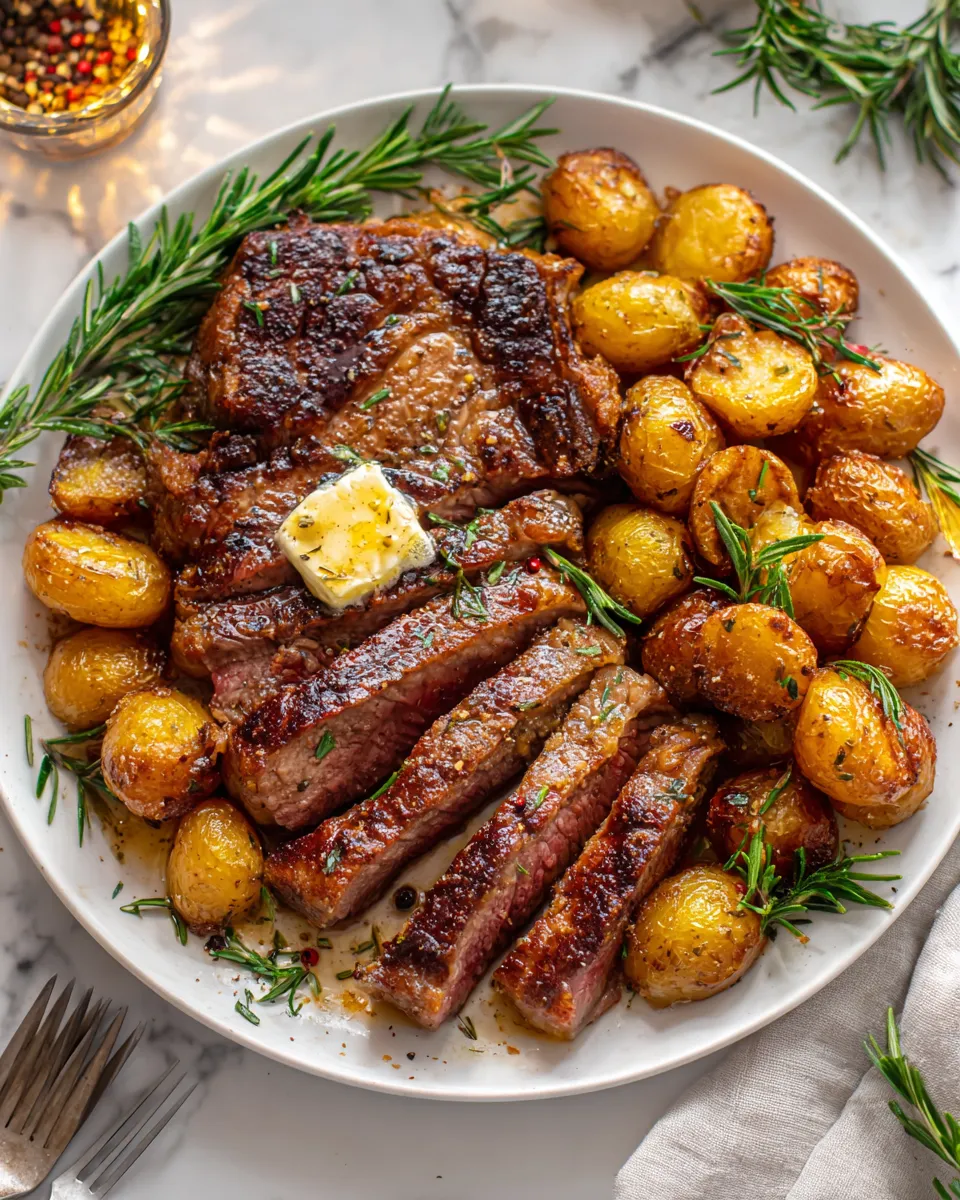 Savor Ribeye Steak with Crispy Potatoes