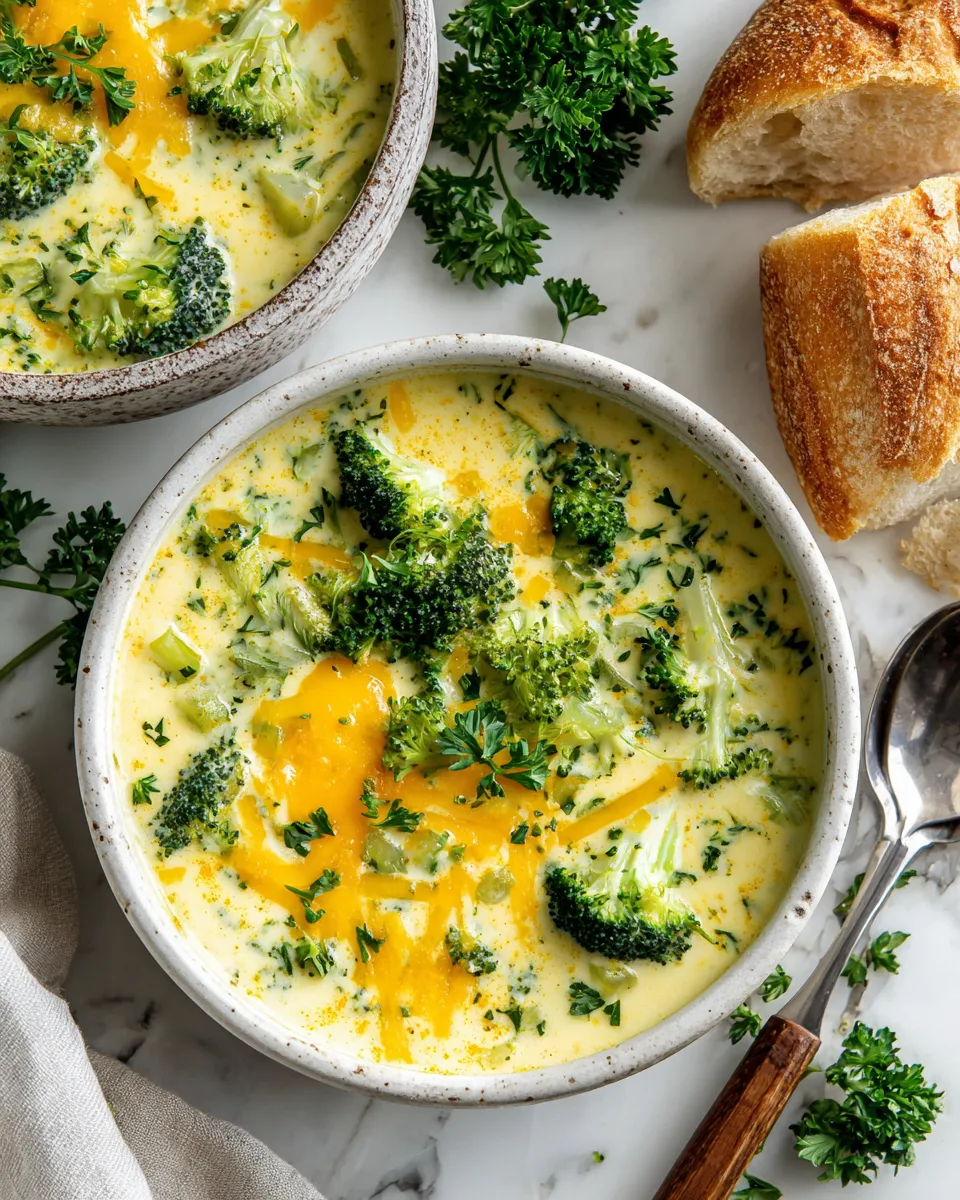 Cozy Creamy Broccoli Cheese Soup Recipe
