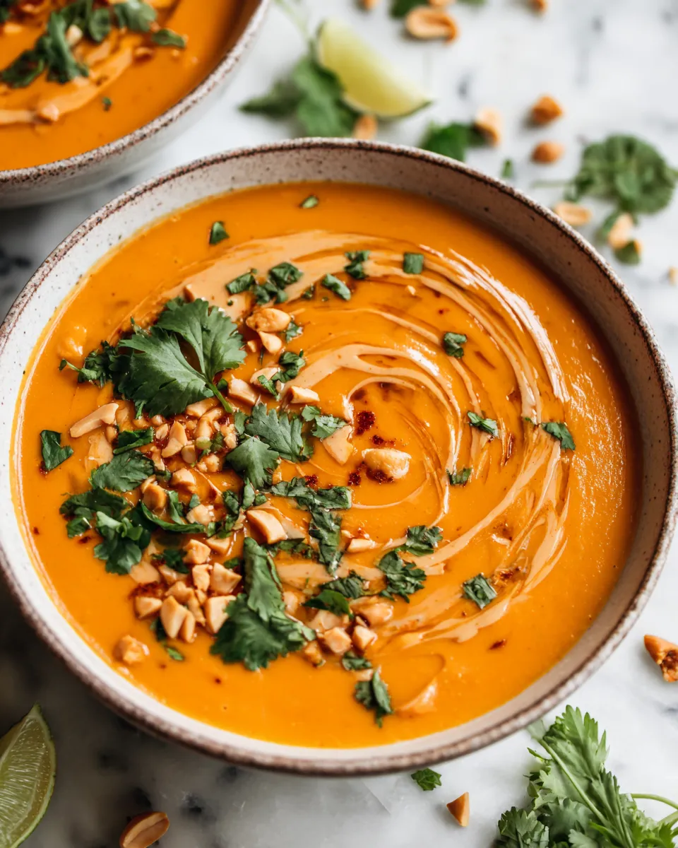 Warm Sweet Potato Peanut Soup for Autumn